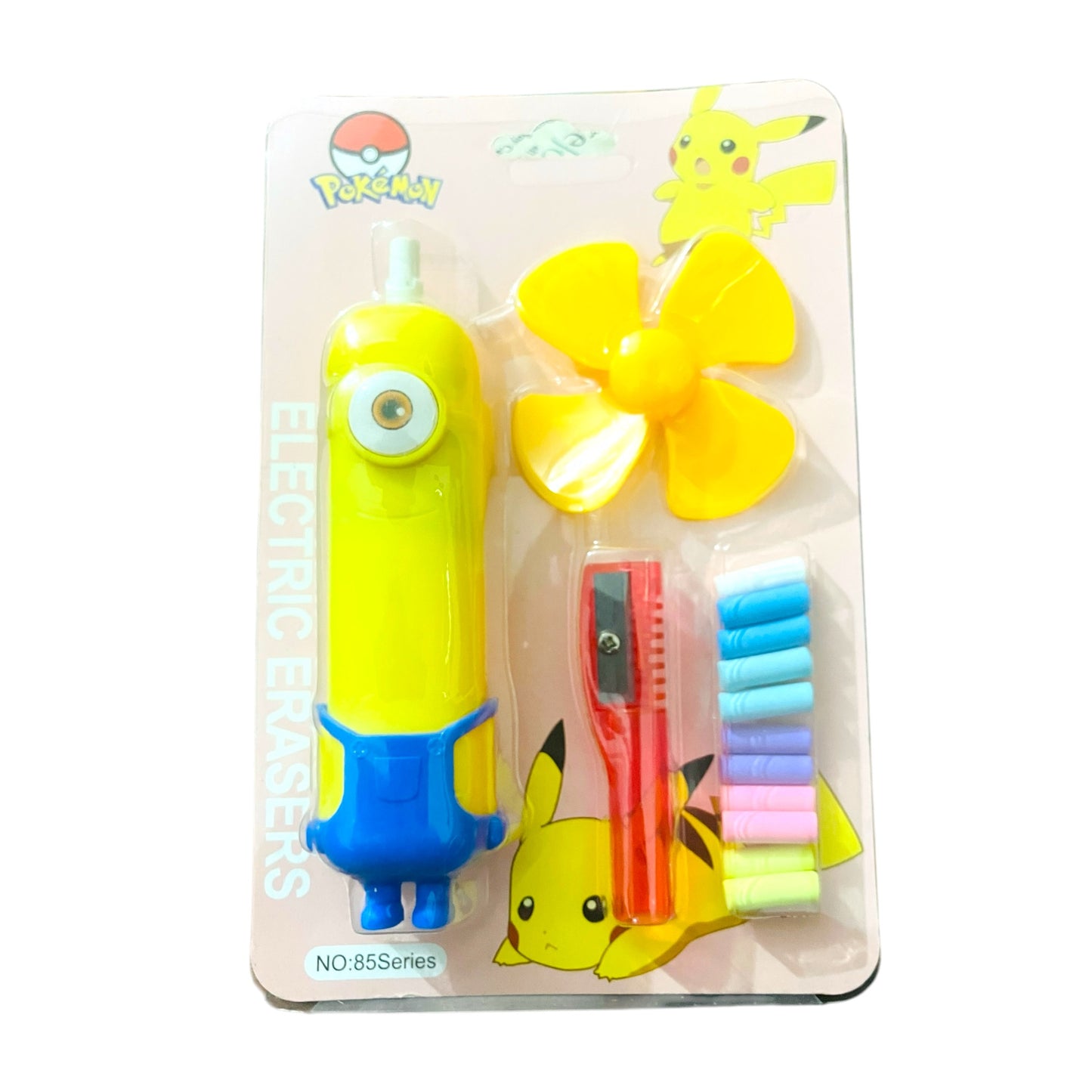 Cute Electric Eraser with Fan