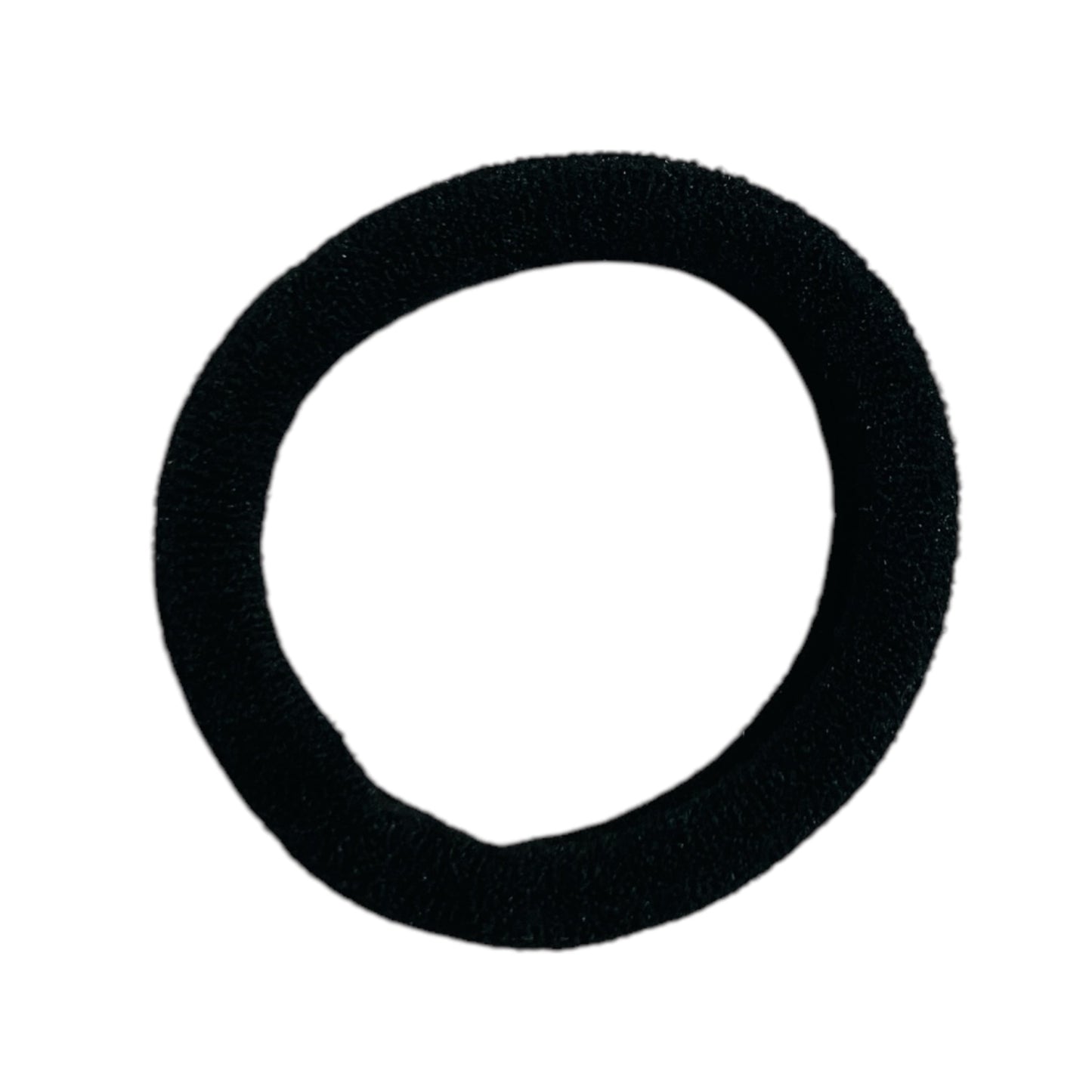 Black Solid Ponytail Holder