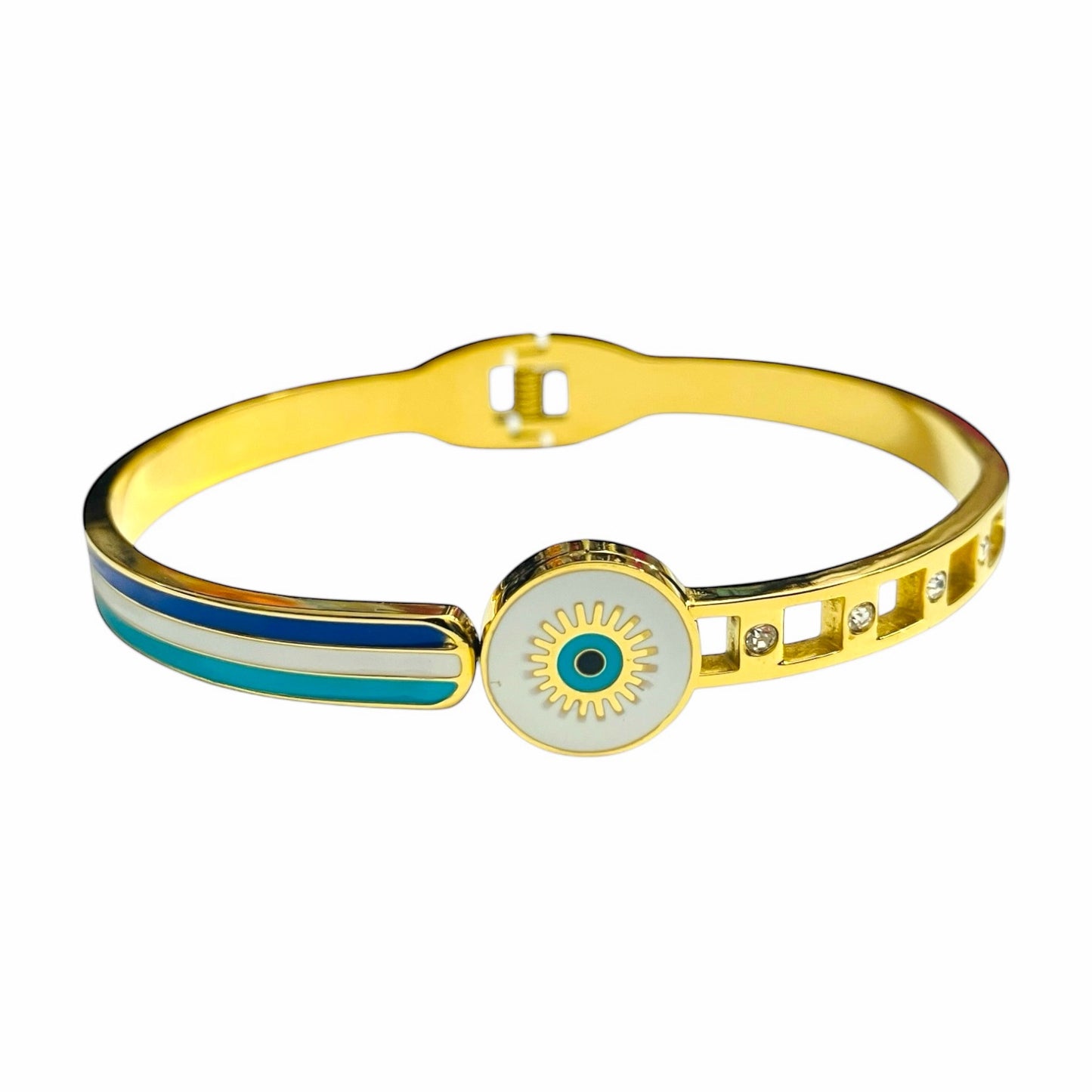 Gold Plated Evil Eye Bracelet