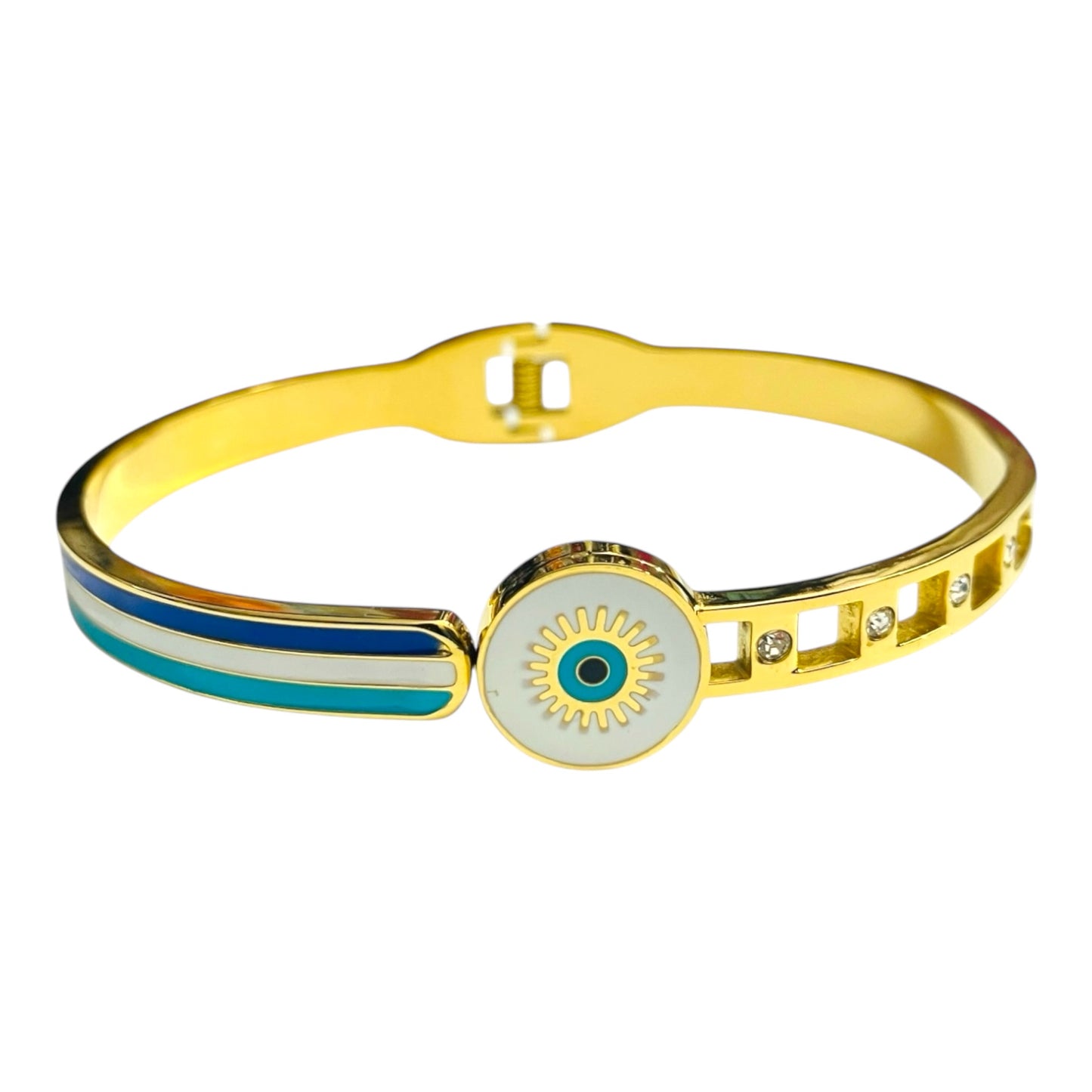 Gold Plated Evil Eye Bracelet