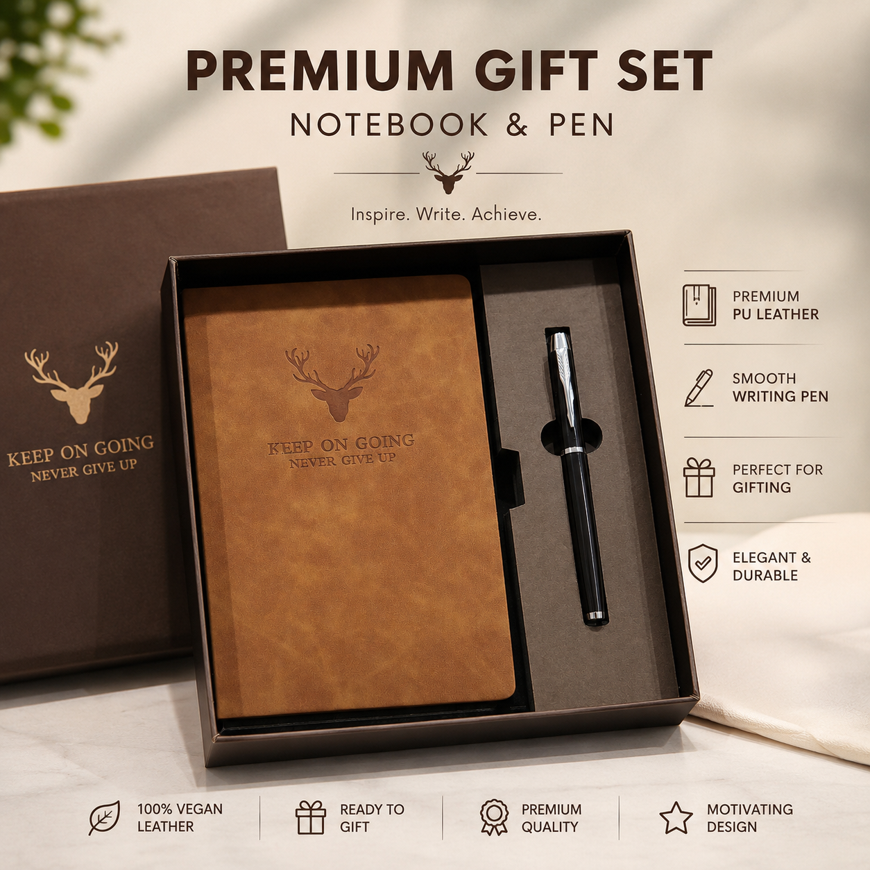 Premium Notebook & Pen Gift Set | Corporate Gift Box