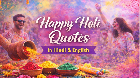 50+ Happy Holi Quotes in Hindi & English to Celebrate Colors, Joy & Togetherness