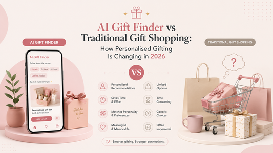  AI gift finder vs traditional gift shopping comparison by CharmBox India