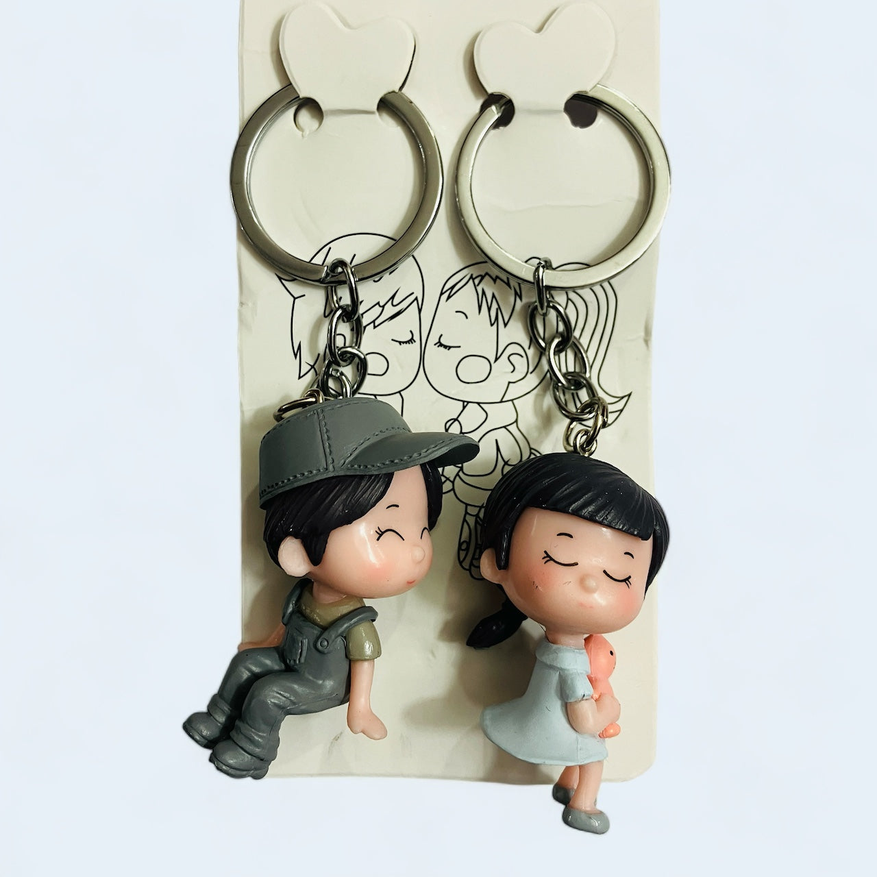 Romantic Lovers Couple Keychain