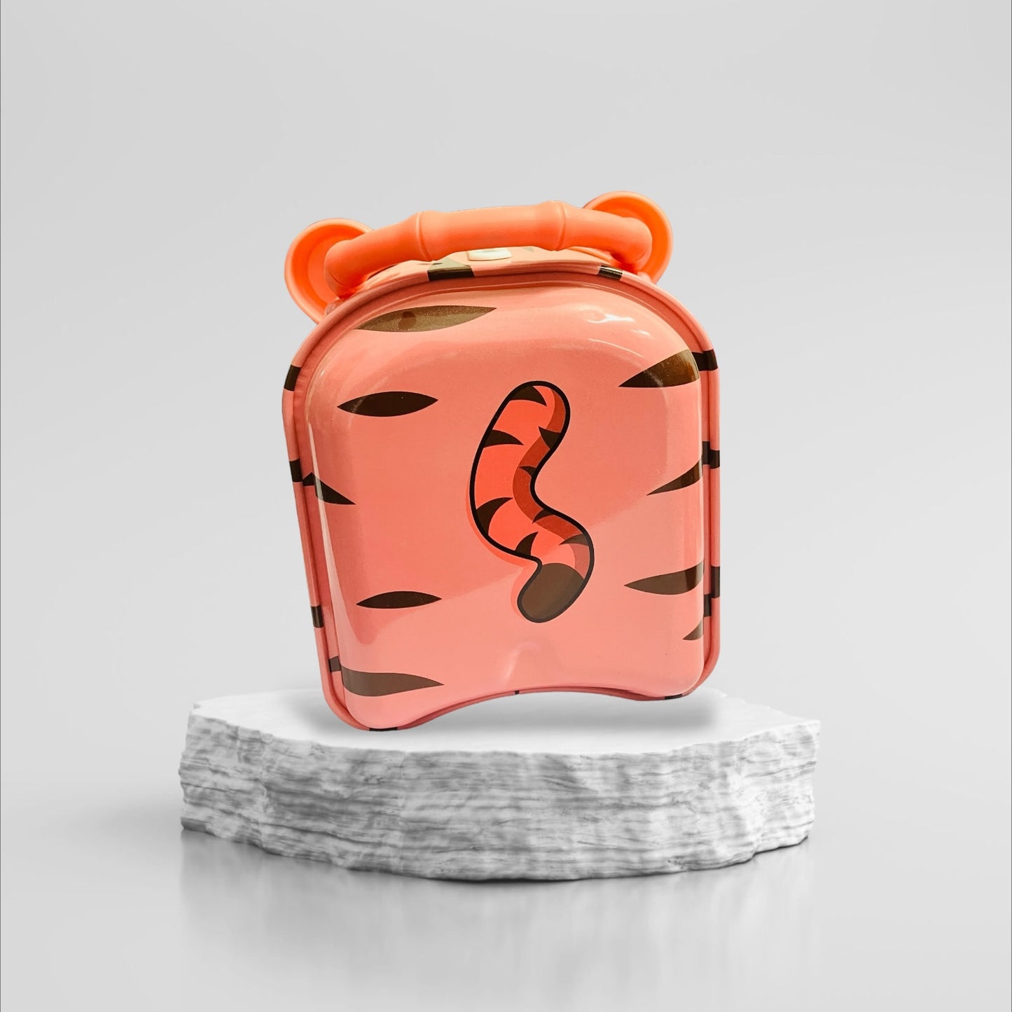 Fun Tiger Piggy Bank with Lock and Key - Perfect for Kids' Savings