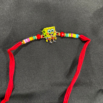 SpongeBob Kids Rakhi | Cartoon Charm Rakhi for Kids Boys