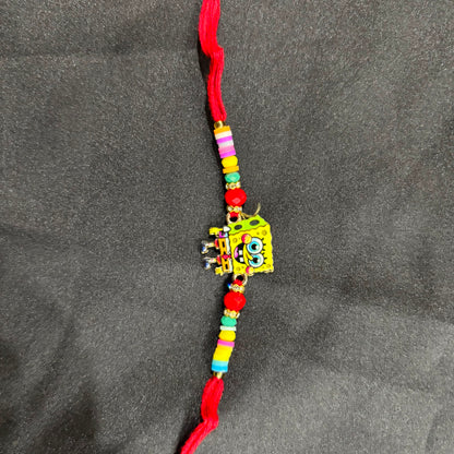 SpongeBob Kids Rakhi | Cartoon Charm Rakhi for Kids Boys